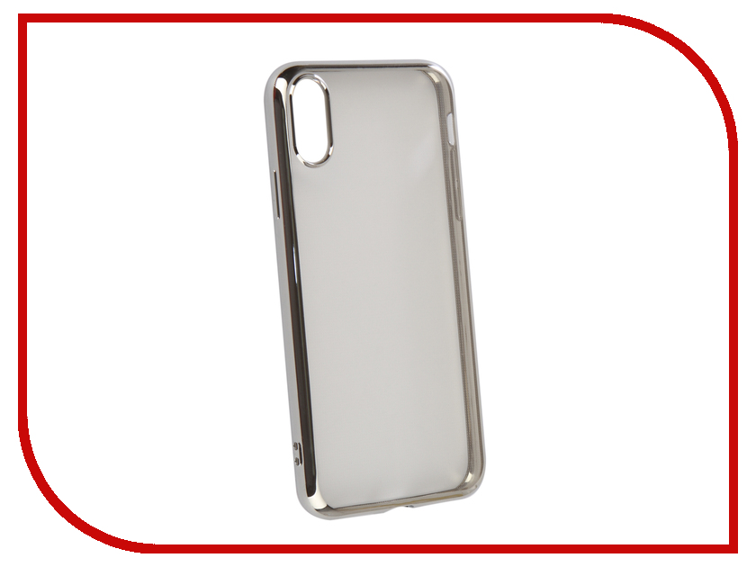 

Аксессуар Чехол iBox для APPLE iPhone XR Blaze Silicone Silver frame УТ000016110, APPLE iPhone XR