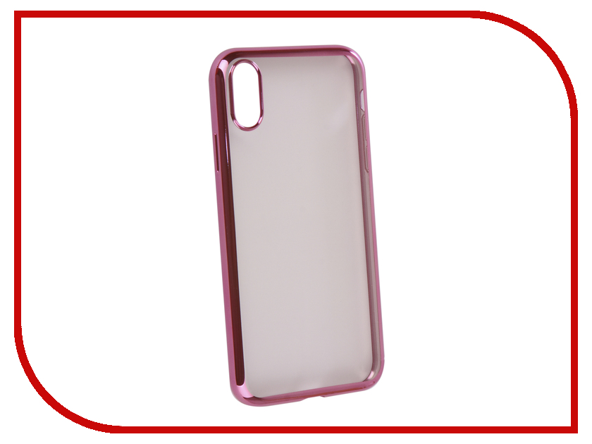 фото Аксессуар Чехол iBox для APPLE iPhone XR Blaze Silicone Pink frame УТ000016113