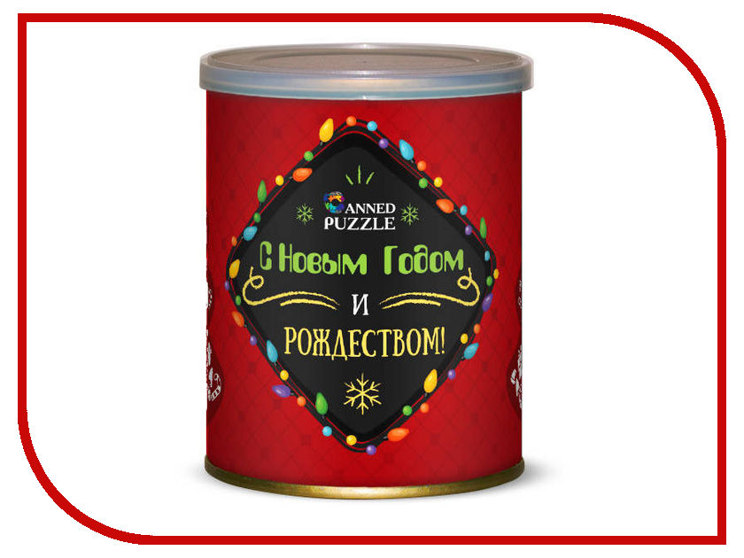 

Пазл Canned Puzzle Елка новогодняя Red 416635, Елка новогодняя