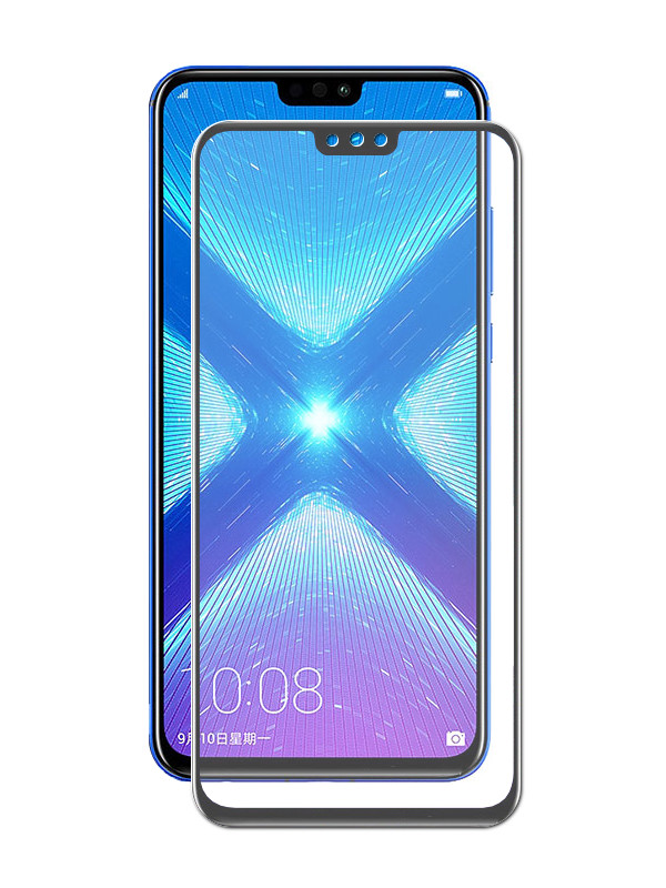 

Закаленное стекло DF для Honor 8X/8X Premium Full Screen hwColor-75 Black, hwColor-75