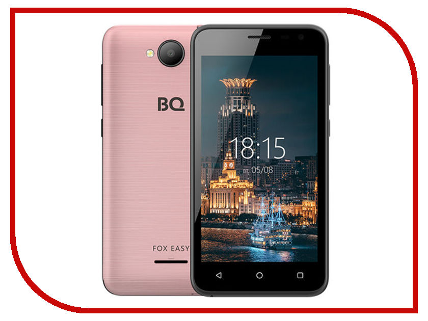 

Сотовый телефон BQ 4501G Fox Easy Rose Gold, 4501G Fox Easy