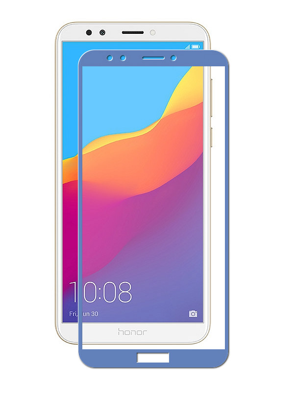 

Аксессуар Защитное стекло для Honor 7C Pro ZibelinoTG Full Screen Blue ZTG-FS-HUA-7CPRO-BLU, Huawei Honor 7C Pro