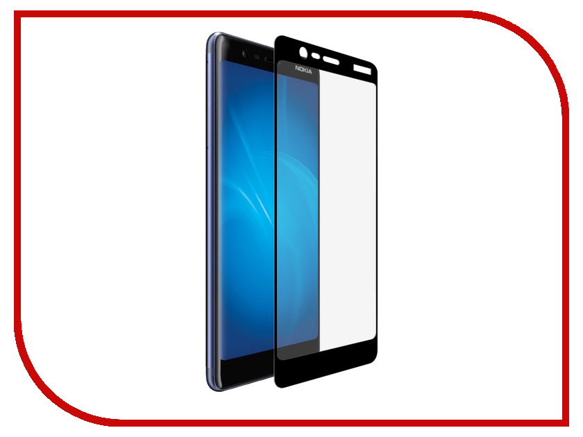 

Аксессуар Защитное стекло Onext для Nokia 5.1 2018 Black Frame 41814, 41814