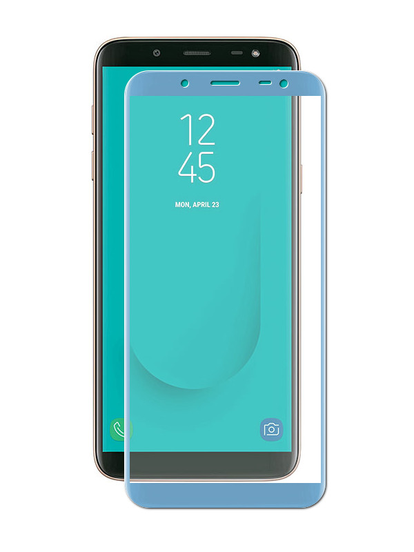 фото Аксессуар Защитное стекло Onext для Samsung Galaxy J6 2018 Full Glue Blue 41694