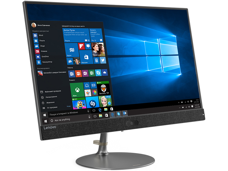 фото Моноблок Lenovo IdeaCentre AIO 730S-24IKB F0DY001NRK Iron Grey (Intel Core i3-7020U 2.3 GHz/4096Mb/256Gb SSD/No ODD/Intel HD Graphics/Wi-Fi/Bluetooth/23.8/1920x1080/Windows 10 64-bit)