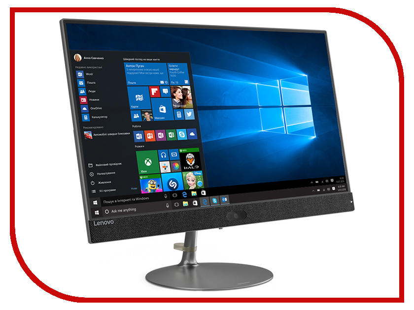 фото Моноблок Lenovo IdeaCentre AIO 730S-24IKB F0DY001PRK Iron Grey (Intel Core i5-8250U 1.6 GHz/8192Mb/256Gb SSD/No ODD/Intel HD Graphics/Wi-Fi/Bluetooth/23.8/1920x1080/Touchscreen/Windows 10 64-bit)