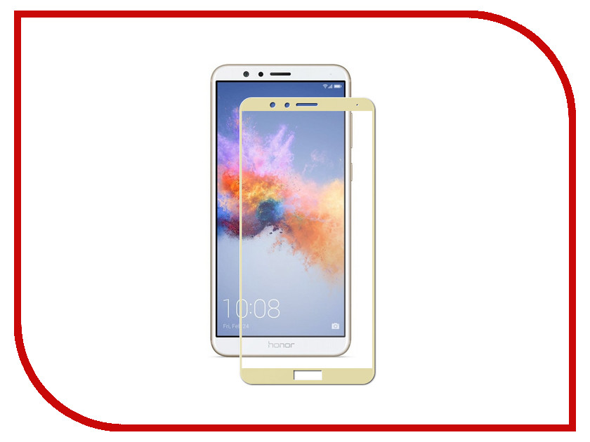 

Аксессуар Защитное стекло для Honor 7X Pero 2.5D Gold PRMG-H7XG, PRMG-H7XG