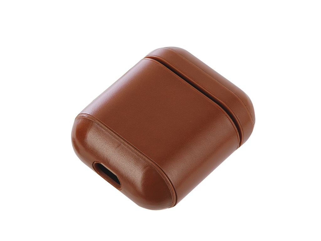 

Аксессуар Чехол Gurdini Premium Leather для Airpods Light Brown 906878, 906878