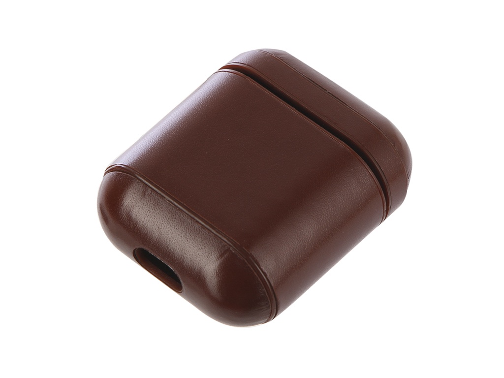 

Аксессуар Чехол Gurdini Premium Leather для Airpods Dark Brown 906877, 906877