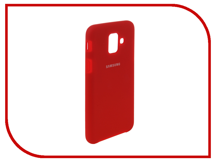 

Аксессуар Чехол для Samsung Galaxy A6 2018 Innovation Silicone Red 12626, 12626