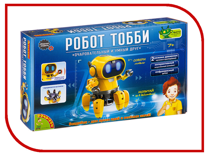 

Игра Bondibon Французские опыты Науки с Буки Робот Тобби ВВ3062, Робот Тобби ВВ3062
