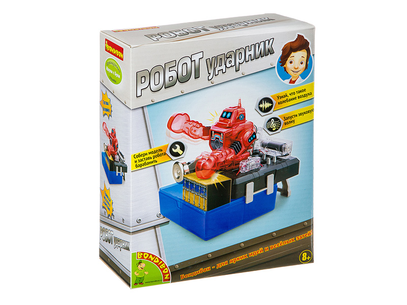 

Игра Bondibon Французские опыты Науки с Буки Робот ударник ВВ2877, Робот ударник ВВ2877