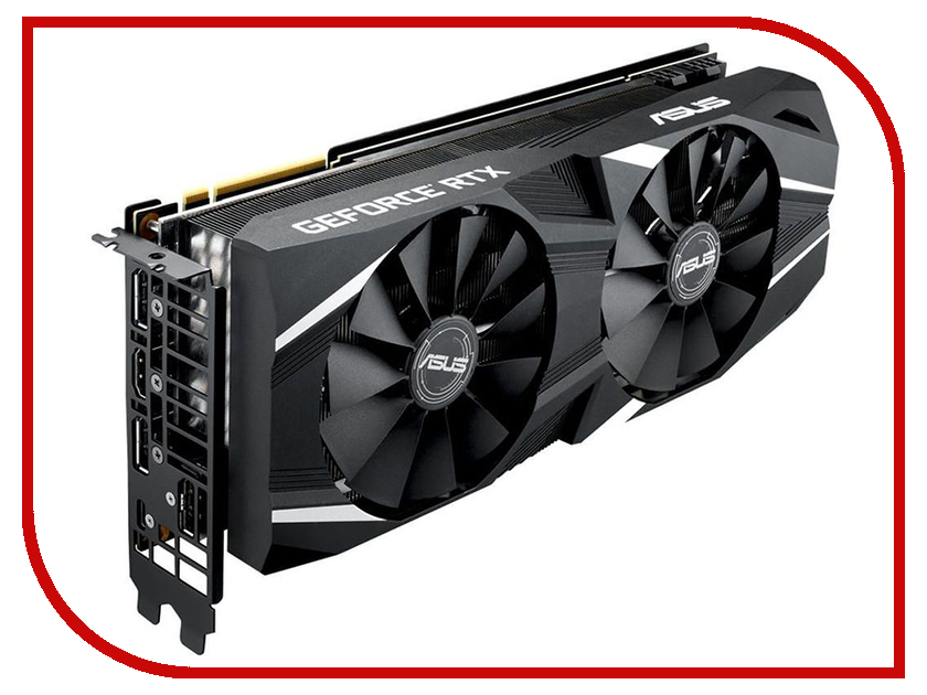 фото Видеокарта ASUS GeForce RTX 2080 Dual 1800Mhz PCI-E 3.0 8192Mb 14000Mhz 256 bit 3xDP USB-C HDMI DUAL-RTX2080-O8G