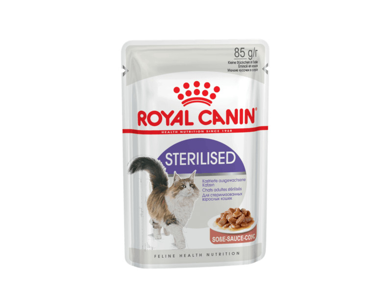 

Корм ROYAL CANIN Sterilised Кусочки в соусе 85g для стерилизованных кошек 70226, 70226