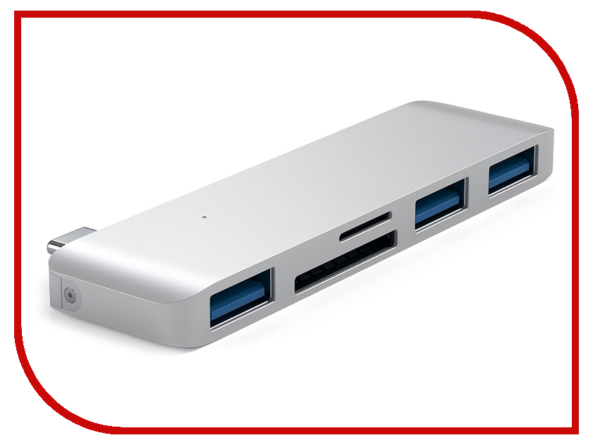 фото Хаб USB Satechi Type-C USB Hub для Macbook Silver ST-TCUHS