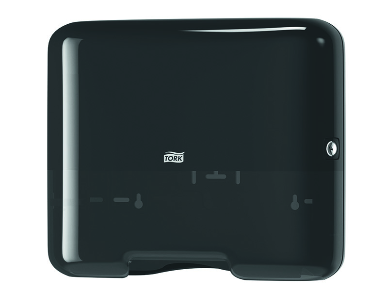 

Дозатор Tork H3 Elevation Singlefold Mini для полотенец в пачках Black 553108, H3 Elevation Singlefold