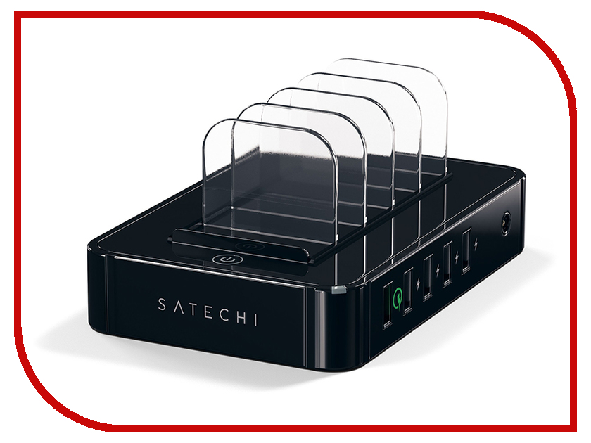 фото Док-станция Satechi Smart Charging Station USB 5-Ports Black ST-MCS5B