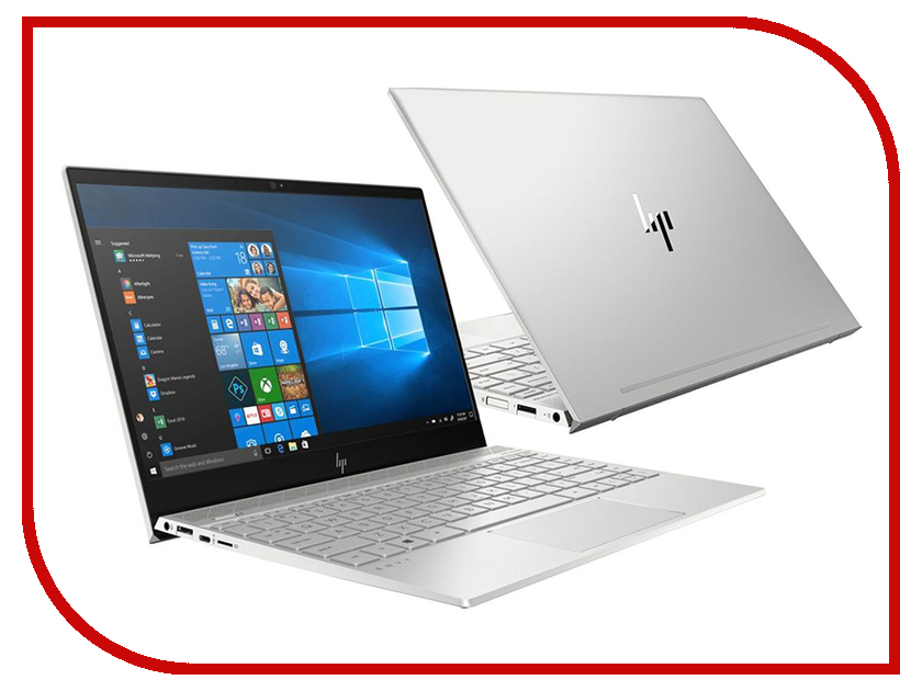 фото Ноутбук HP Envy 13-ah0014ur 4GV36EA Natural Silver (Intel Core i7-8550U 1.6 GHz/16384Mb/256GB SSD/No ODD/nVidia GeForce MX150 2048Mb/Wi-Fi/Cam/13.3/1920x1080/Windows 10 64-bit) Hp (hewlett packard)