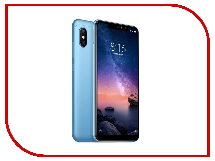 

Сотовый телефон Xiaomi Redmi Note 6 Pro 3/32GB Blue, Redmi Note 6 Pro