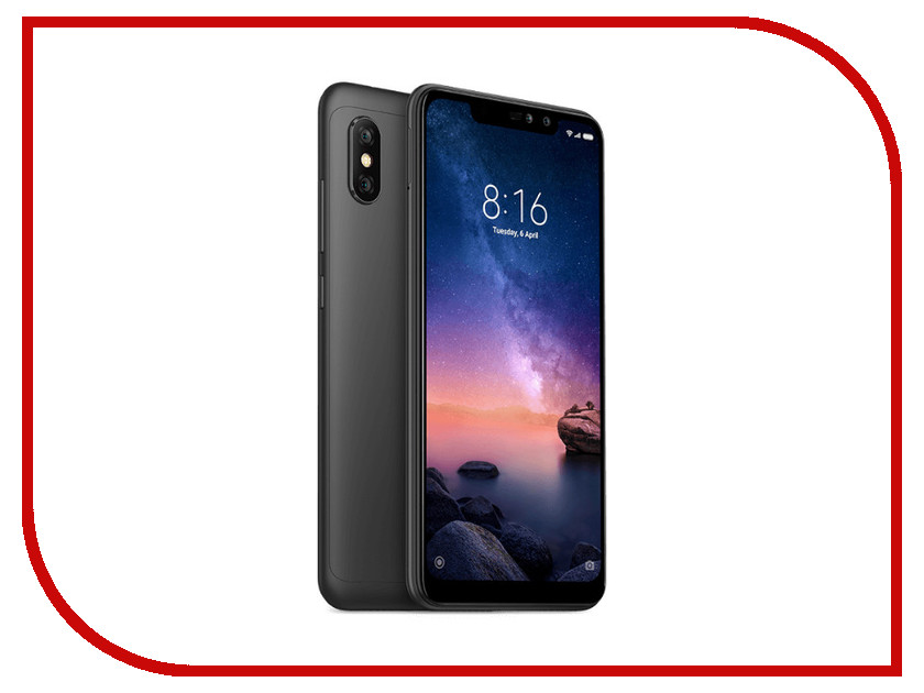

Сотовый телефон Xiaomi Redmi Note 6 Pro 3/32GB Black, Redmi Note 6 Pro