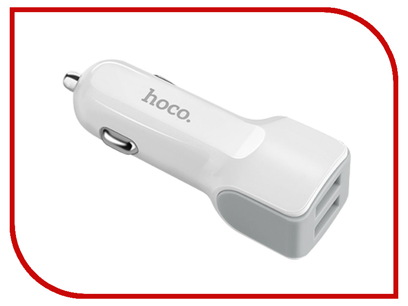 

Зарядное устройство Hoco Z23 2xUSB 2.4A White, Z23
