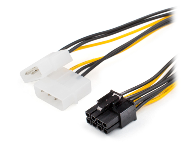 Аксессуар Кабель ATcom 8-pin - 2x Molex AT8604 кабель atcom at0712 3rca 3rca 3 m