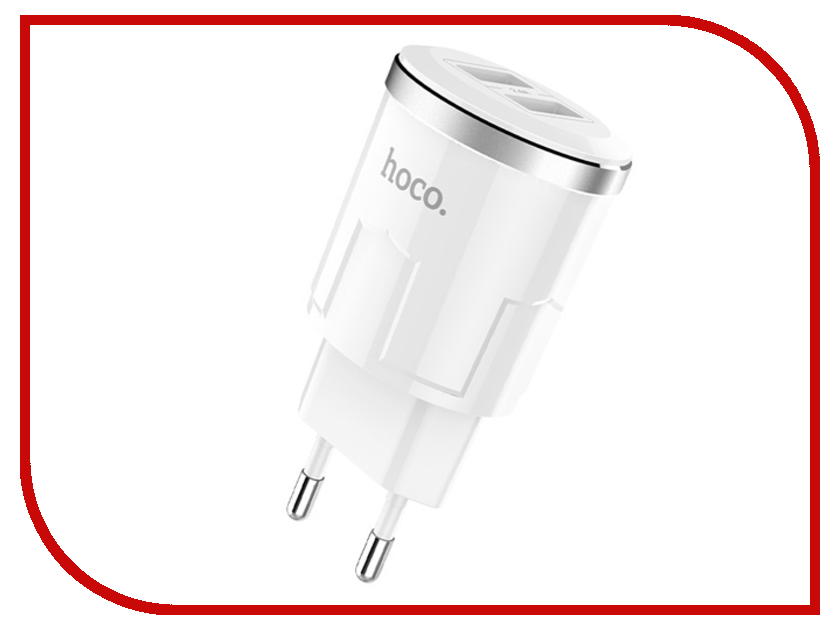 

Зарядное устройство Hoco C38A Thunder 2xUSB 2.4A White, C41A