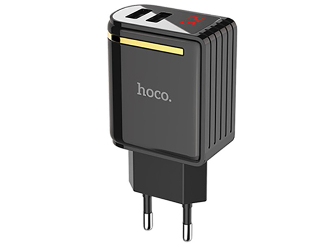 фото Зарядное устройство hoco c39a enchanting 2xusb 2.4a black