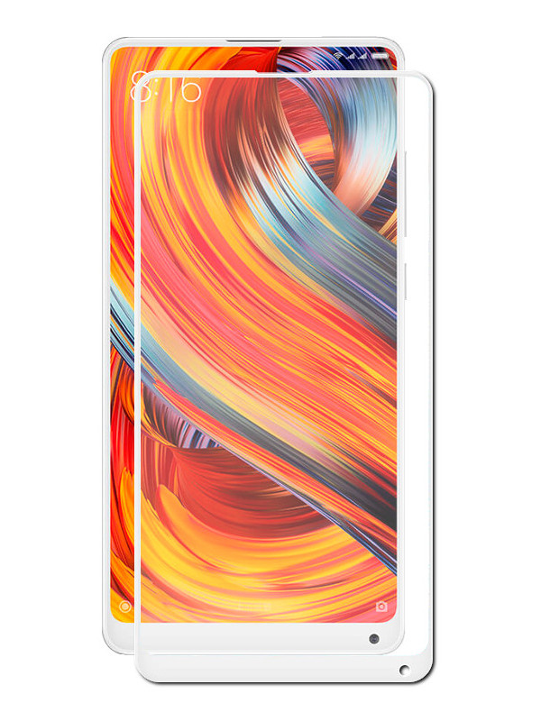 фото Аксессуар Противоударное стекло Innovation для Xiaomi Mi Mix 2S 2D Full Glue Cover White 12777