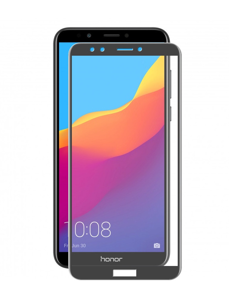

Аксессуар Противоударное стекло для Honor 7C Pro Innovation 2D Full Glue Cover Black 12692, 12692