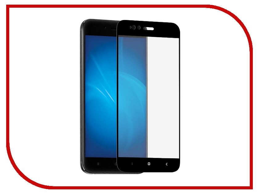 

Аксессуар Противоударное стекло для Xiaomi Mi 5X Innovation 2D Full Glue Cover Black 12751, 12751