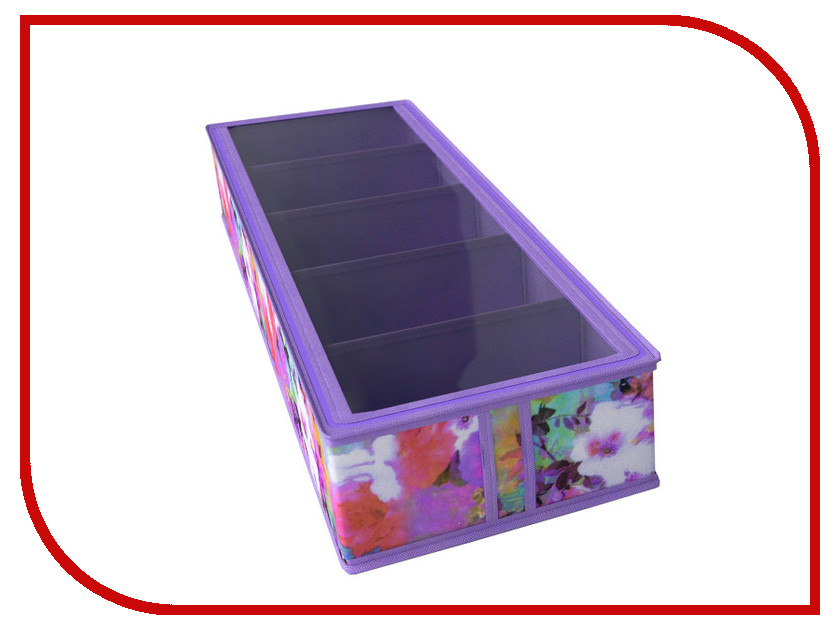 

Аксессуар Короб для обуви Cofret Акварель 26x78x12cm на 5 ячеек 336, 336