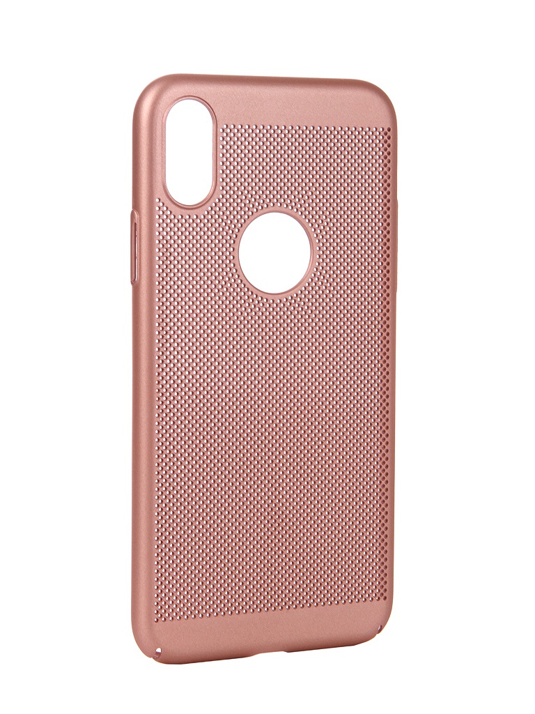 

Аксессуар Чехол Brosco для APPLE iPhone X Perforated Pink IPX-HOLE-PINK, IPX-HOLE-PINK