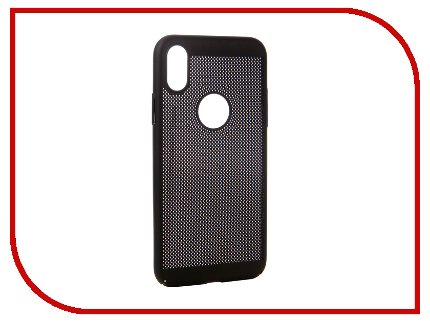 

Аксессуар Чехол Brosco для APPLE iPhone X Perforated Black IPX-HOLE-BLACK, IPX-HOLE-BLACK