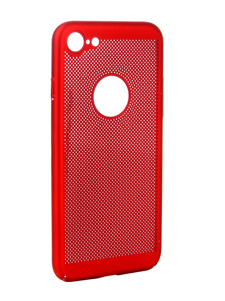 

Аксессуар Чехол Brosco для APPLE iPhone 8 Perforated Red IP8-HOLE-RED, IP8-HOLE-RED