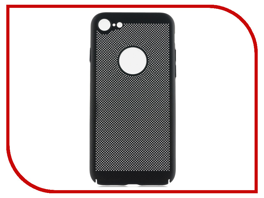 фото Аксессуар Чехол Brosco для APPLE iPhone 8 Perforated Black IP8-HOLE-BLACK