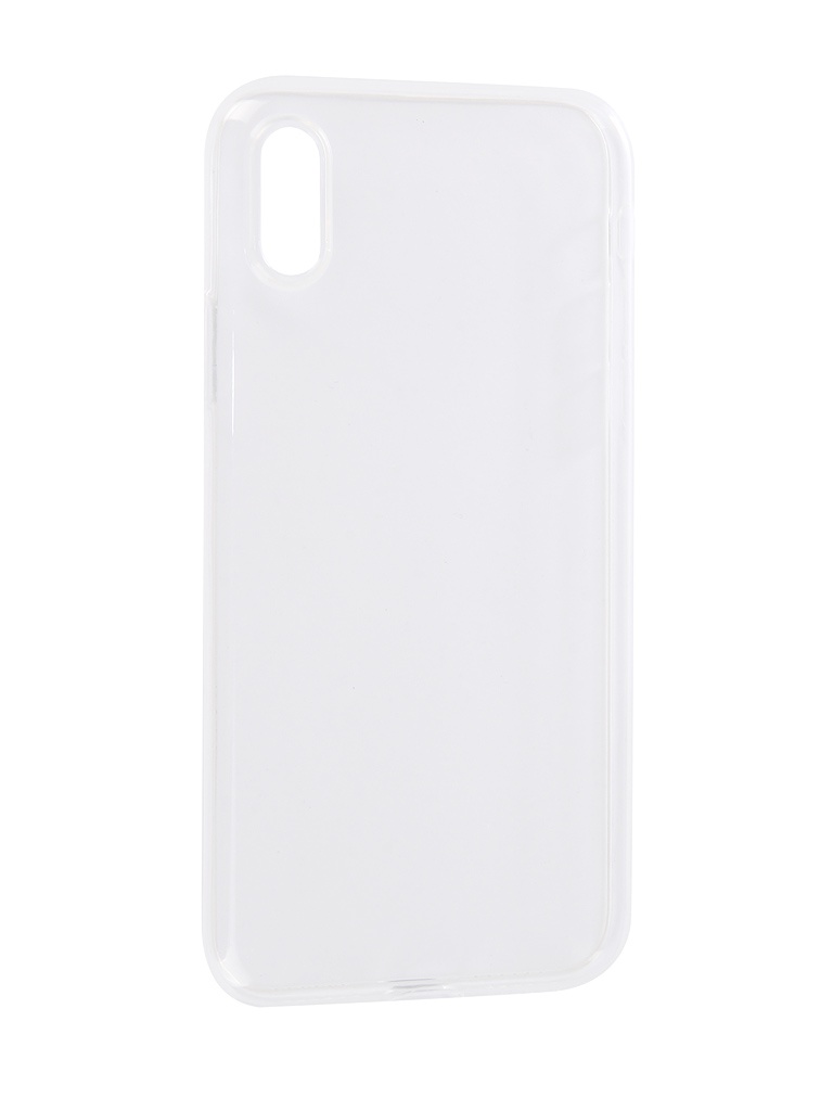 фото Чехол brosco для apple iphone xs silicone transparent ipxs-tpu-transparent