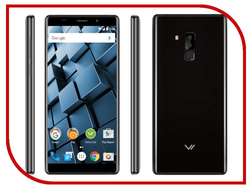 фото Сотовый телефон Vertex Impress Cube LTE Black