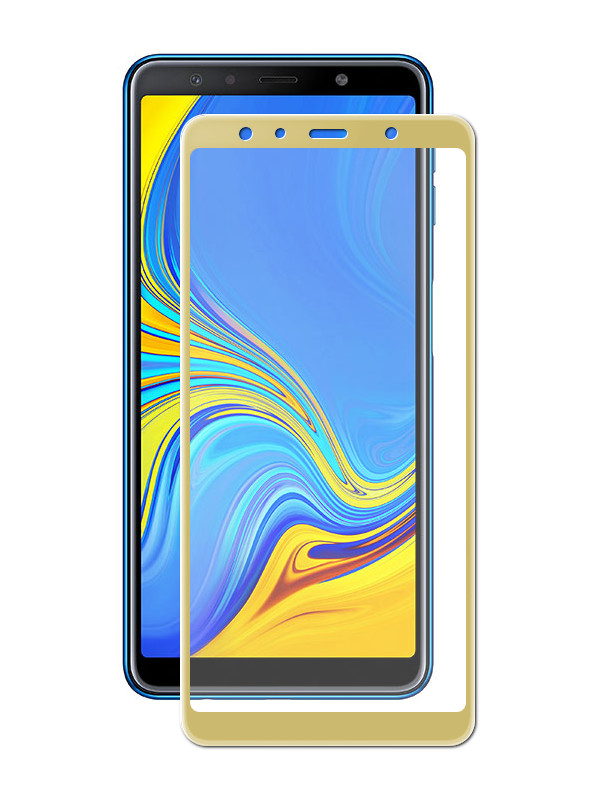 

Аксессуар Защитное стекло для Samsung Galaxy A7 2018 Ubik 5D Gold, 33133