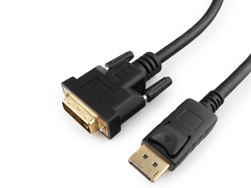 цена Аксессуар Gembird Cablexpert DisplayPort to DVI 20M/25M 1.0m Black CC-DPM-DVIM-1M