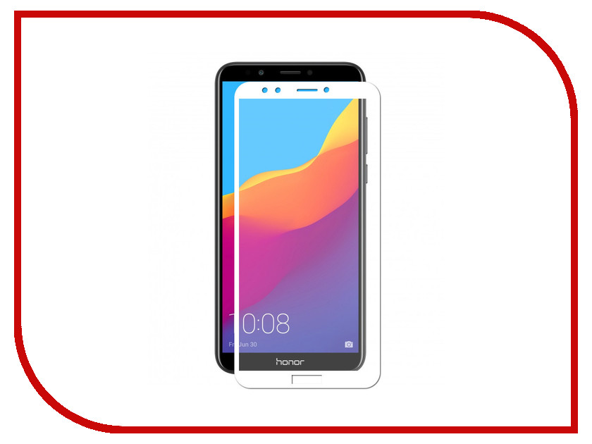 

Аксессуар Защитное стекло Honor 7C Pro Mobius 3D Full Cover White 4232-209, 4232-209