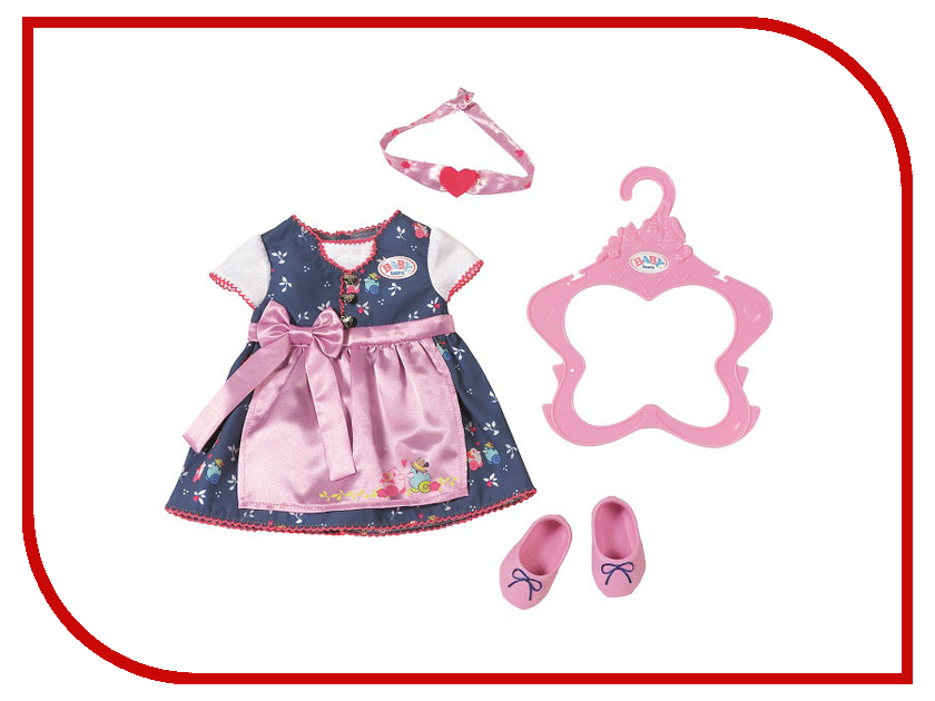 фото Одежда для куклы Zapf Creation Платье и обувь для куклы Baby Born 824504