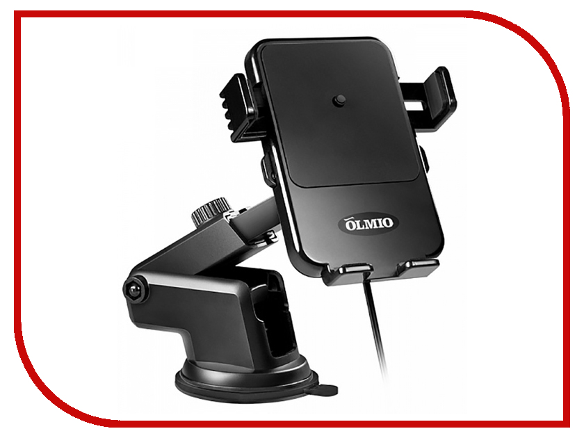 

Держатель Olmio с беспроводной зарядкой QI Black ПР038848, ПР038848