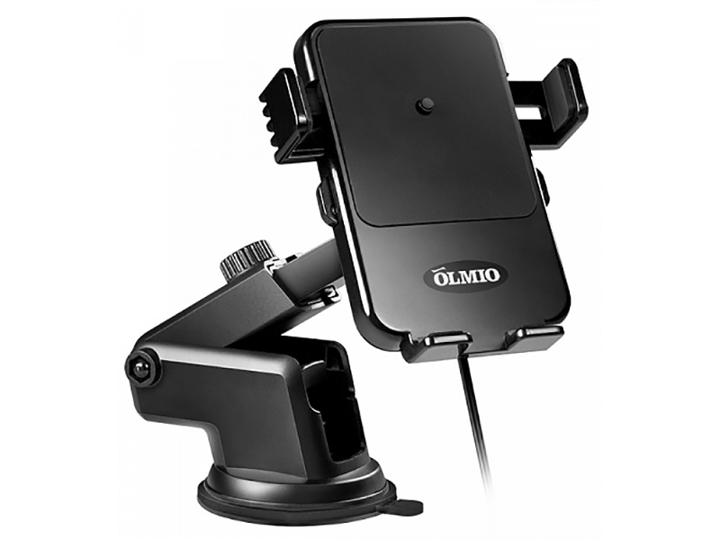 

Держатель Olmio с беспроводной зарядкой QI Black ПР038848, ПР038848