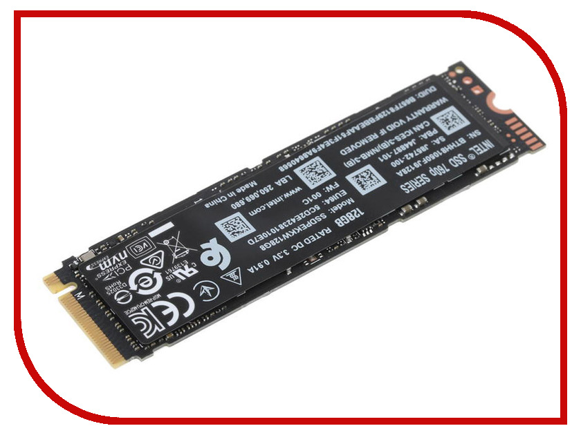 

Жесткий диск 128Gb - Intel 760p Series SSDPEKKW128G801, SSDPEKKW128G801