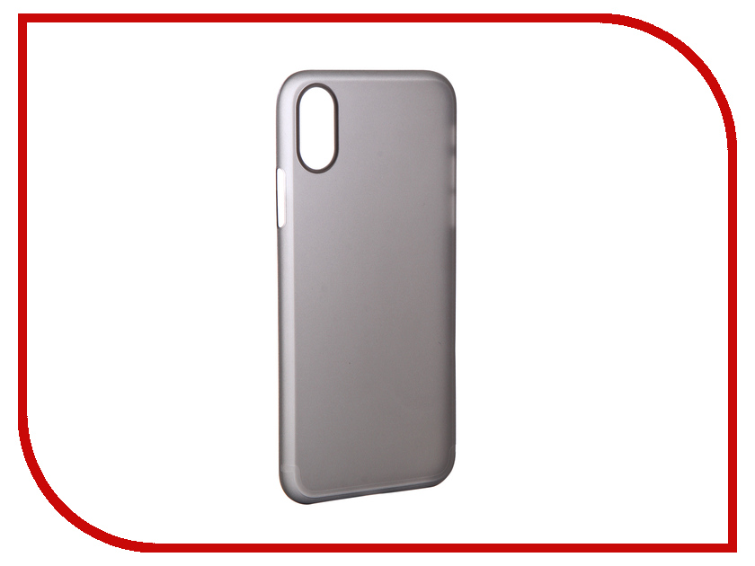 

Аксессуар Чехол для APPLE iPhone X/XS Gurdini Ultra Slim 0.1mm Grey 907309, 907309