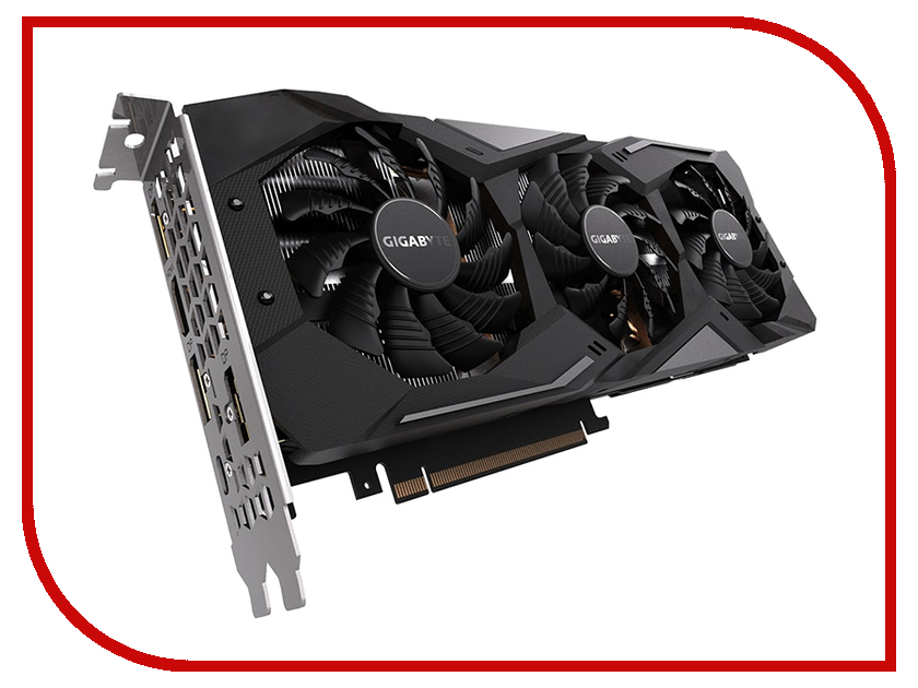 фото Видеокарта GigaByte GeForce RTX 2070 Gaming OC 1725Mhz PCI-E 3.0 8192Mb 14000Mhz 256 bit UCB-C HDMI 3xDP GV-N2070GAMING OC-8GC