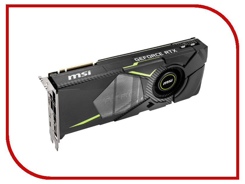 фото Видеокарта MSI GeForce RTX 2080 Aero 1515Mhz PCI-E 3.0 8192Mb 14Gbps 256 bit USB-C HDMI 3xDP RTX 2080 AERO 8G