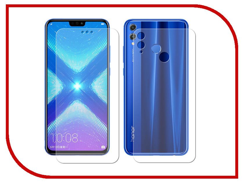 

Аксессуар Защитная пленка для Honor 8X LuxCase Front & Back суперпрозрачная 56465, 56465