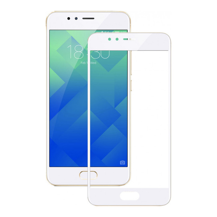 

Аксессуар Защитное стекло для Meizu M5s Onext White Frame 41462, 41462